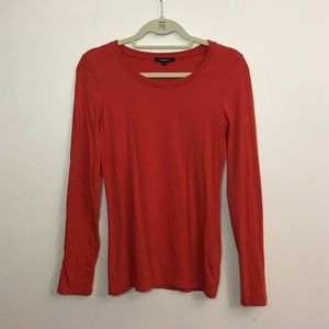 Ambiance large Bright Orange Long Sleeve Shirt.